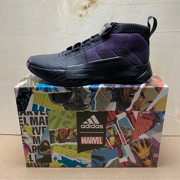 BNIB adidas x Marvel Dame 5 “Black Panther” - size 10.5 US